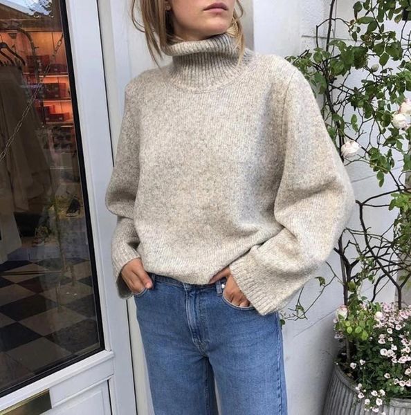 turtleneck women sweater loose short front and long back female simple pullover knitwear autumn winter new1, White;black
turtleneck women sweater loose short front and long back female simple pullover knitwear autumn winter new1, White;black