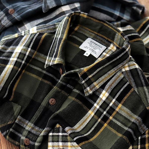america style spring fashion vintage plaid flannel classical shirt men thick long sleeve cotton premium blouse, White;black
america style spring fashion vintage plaid flannel classical shirt men thick long sleeve cotton premium blouse, White;black