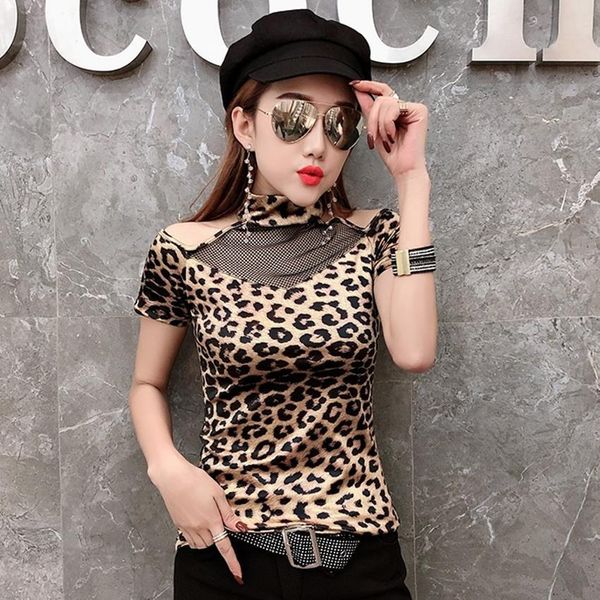 off shoulder patchwork mesh tshirt 2019 summer new leopard short sleeve slim shirt camiseta mujer black green t94150l, White
off shoulder patchwork mesh tshirt 2019 summer new leopard short sleeve slim shirt camiseta mujer black green t94150l, White