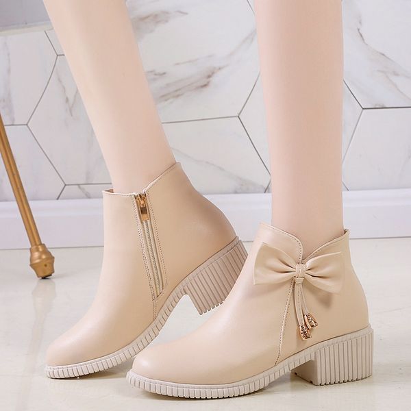 lucyever sweet bow jump square autumn style of water-proofing faculty pu ankle boots leather women shoes women's short furry hett, Black
lucyever sweet bow jump square autumn style of water-proofing faculty pu ankle boots leather women shoes women's short furry hett, Black