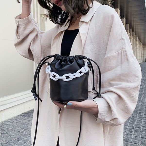 solid color pu leather mini bucket bags female crossbody bags fashion women travel chain shoulder handbags
solid color pu leather mini bucket bags female crossbody bags fashion women travel chain shoulder handbags