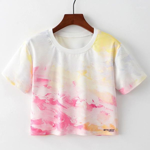 artguy new summer women fashion short sleeve color printed cropped t shirt crop ladies harajuku 1, White
artguy new summer women fashion short sleeve color printed cropped t shirt crop ladies harajuku 1, White