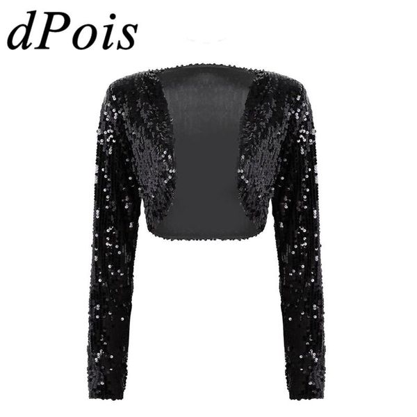 women's jackets women shiny sequins short jacket open front glitter cropped shrug shawl wrap female party club stage dance costume, Black;brown
women's jackets women shiny sequins short jacket open front glitter cropped shrug shawl wrap female party club stage dance costume, Black;brown