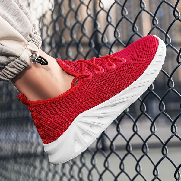 men breathable casual sneakers mesh comfortable men sneakers 2022 fashion summer cool sandals white shoes casual sneakers men, Red;white 
men breathable casual sneakers mesh comfortable men sneakers 2022 fashion summer cool sandals white shoes casual sneakers men, Red;white