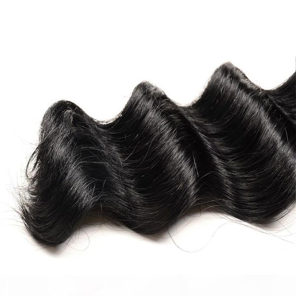 puer color deep wave bundles 1 pcs 100g 10-34 inchs bundles 100% remy human hair extensions brazilian hair weave bundles, Black