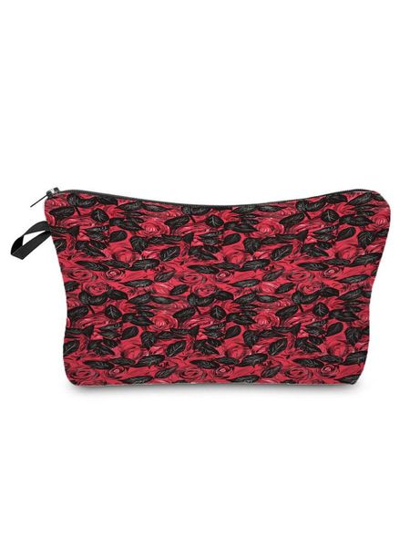 cosmetic bags & cases floral personality fashion printing bag ladies double-sided organizer portable rose print makeup
cosmetic bags & cases floral personality fashion printing bag ladies double-sided organizer portable rose print makeup