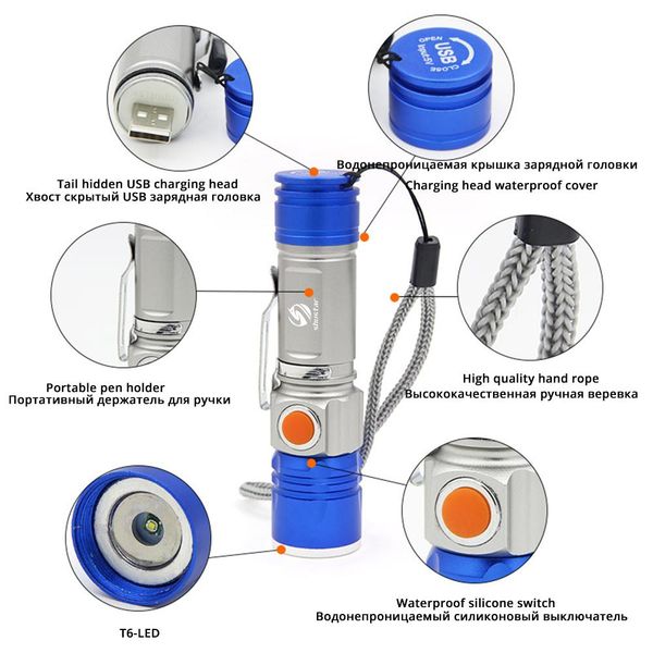 4 color led flashlight built in rechargeable battery support zoom 3 modes lighting distance of 300 meters suitable for outdoor bbydce
4 color led flashlight built in rechargeable battery support zoom 3 modes lighting distance of 300 meters suitable for outdoor bbydce