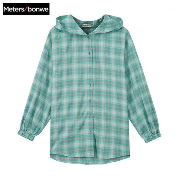 metersbonwe hooded shirt women's clothing blouse 2020 new spring summer trend personality student clothing loose plaid shirt1, White
metersbonwe hooded shirt women's clothing blouse 2020 new spring summer trend personality student clothing loose plaid shirt1, White
