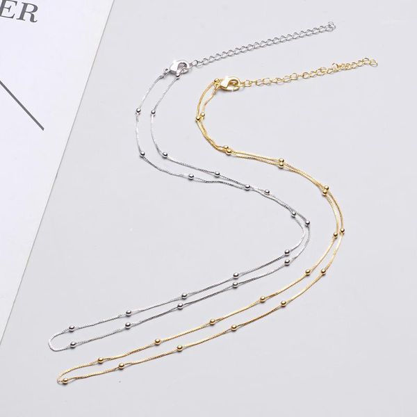 5pcs/lot women and men beads ball necklace chain brass necklace for diy jewelry making gift1, Silver
5pcs/lot women and men beads ball necklace chain brass necklace for diy jewelry making gift1, Silver