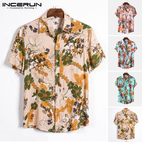 2020 men cotton hawaiian shirt short sleeve floral printed lapel summer breathable beach shirts streetwear casual blouse incerun1, White;black
2020 men cotton hawaiian shirt short sleeve floral printed lapel summer breathable beach shirts streetwear casual blouse incerun1, White;black