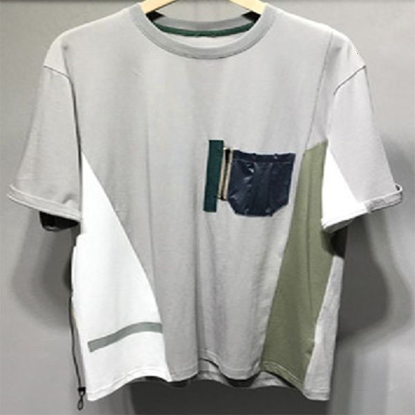 taomen's fashion brand street pure cotton contrast splicing short sleeve loose round neck t-shirt, White;black
taomen's fashion brand street pure cotton contrast splicing short sleeve loose round neck t-shirt, White;black