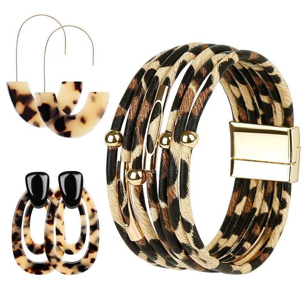 leopard print earrings cheetah earrings leopard jewelry set for women, print bracelet multilayer leather a, Golden;silver
leopard print earrings cheetah earrings leopard jewelry set for women, print bracelet multilayer leather a, Golden;silver