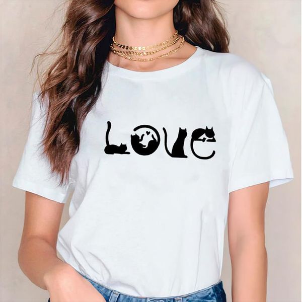 t shirts for women t shirts love cat short sleeve korean summer autumn ladies print lady womens graphic female tee shirt, White
t shirts for women t shirts love cat short sleeve korean summer autumn ladies print lady womens graphic female tee shirt, White