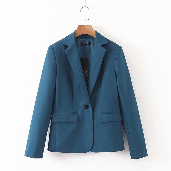 2020 women elegant candy color solid leisure blazer ladies chic long sleeve one button basic causal slim outwear suit ct3901, White;black
2020 women elegant candy color solid leisure blazer ladies chic long sleeve one button basic causal slim outwear suit ct3901, White;black