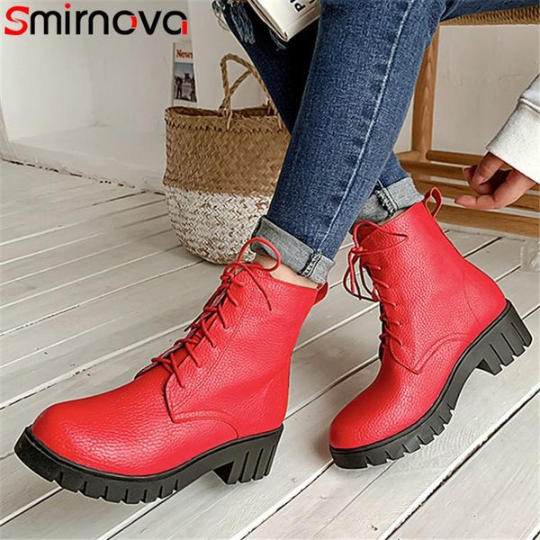 boots smirnova 2021 big size 43 women lace up autumn winter low heel shoes comfortable simple casual ankle woman, Black
boots smirnova 2021 big size 43 women lace up autumn winter low heel shoes comfortable simple casual ankle woman, Black