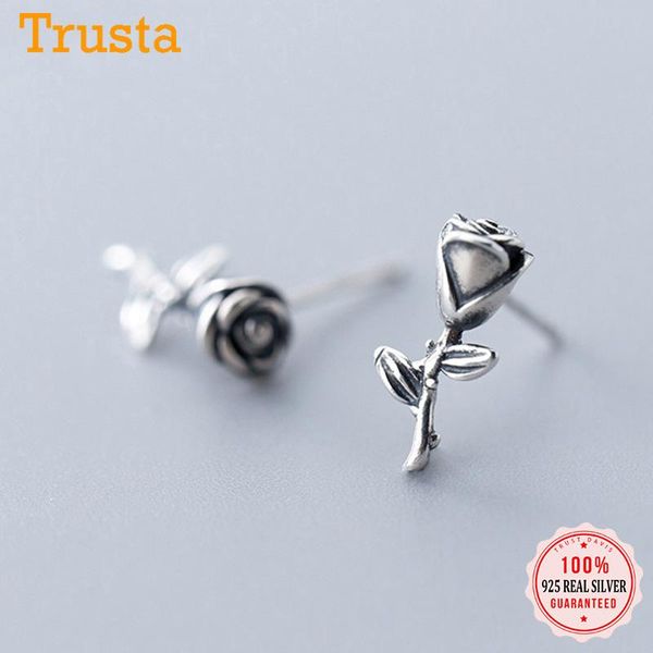 stud trustdavis real 925 sterling thai silver fashion romantic lover rose flower earrings for women party fine jewelry da1992, Golden;silver
stud trustdavis real 925 sterling thai silver fashion romantic lover rose flower earrings for women party fine jewelry da1992, Golden;silver