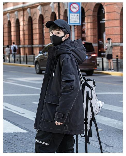 hooded medium length down jacket men's 2021 winter new trend loose casual handsome thickened warm jacket1, Black
hooded medium length down jacket men's 2021 winter new trend loose casual handsome thickened warm jacket1, Black