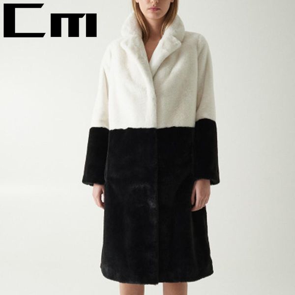 2021 winter women faux fur coat luxury long fur coat lapel overcoat thick warm plus size female plush coats, Black
2021 winter women faux fur coat luxury long fur coat lapel overcoat thick warm plus size female plush coats, Black