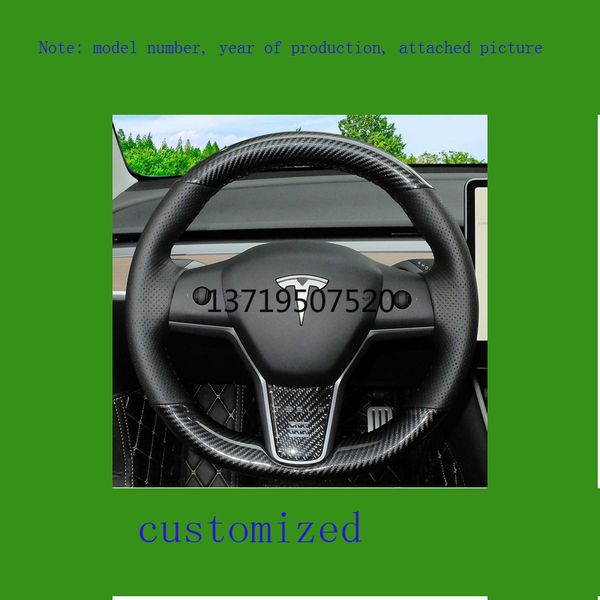 diy leather hand sewn steering wheel cover carbon fibre for tesla model3 s x automotive interior special-purpose
diy leather hand sewn steering wheel cover carbon fibre for tesla model3 s x automotive interior special-purpose