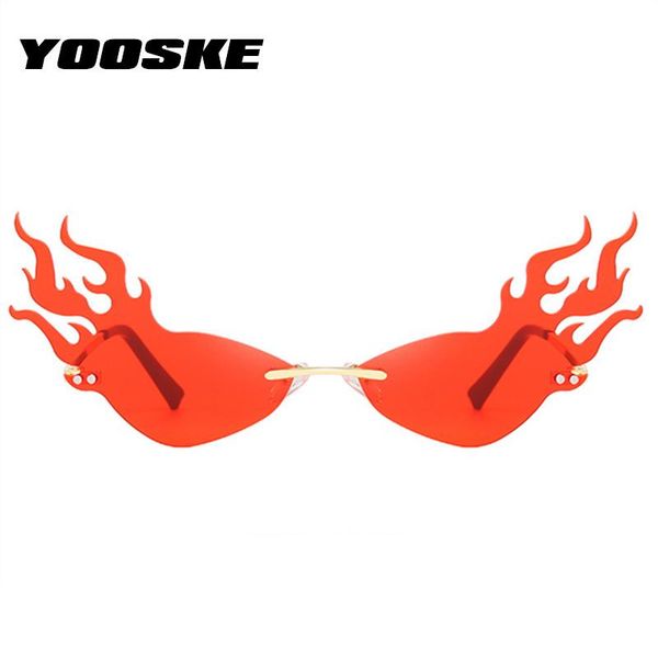 sunglasses yooske flame women fashion rimless sun glasses ladies brand design luxury party fire wave eyewear, White;black
sunglasses yooske flame women fashion rimless sun glasses ladies brand design luxury party fire wave eyewear, White;black