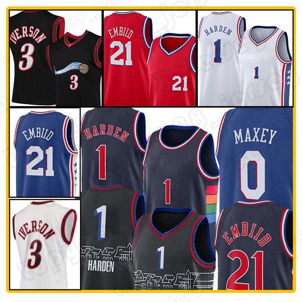 1 james harden allen 3 iverson 0 tyrese maxey joel 21 embiid basketball jersey julius 6 erving 2022 city retro 75th anniversary white black, Black;red
1 james harden allen 3 iverson 0 tyrese maxey joel 21 embiid basketball jersey julius 6 erving 2022 city retro 75th anniversary white black, Black;red