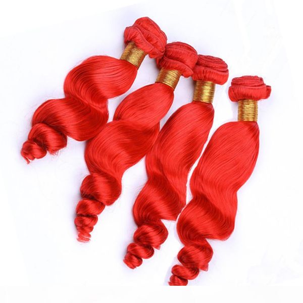 pure red loose wave 4 bundles virgin brazilian human hair double wefts bright red loose wavy human hair weaves 10-30" mixed length, Black;brown
pure red loose wave 4 bundles virgin brazilian human hair double wefts bright red loose wavy human hair weaves 10-30" mixed length, Black;brown