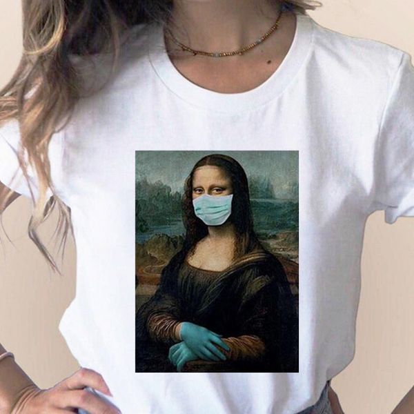 spoof mona lisa mask women t shirt girl personality fashion harajuku aesthetics short sleeve white female clothes drop ship
spoof mona lisa mask women t shirt girl personality fashion harajuku aesthetics short sleeve white female clothes drop ship