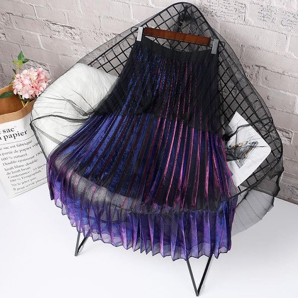 gradient colors pleated skirts for women high waist spring winter long tulle girls gothic skirts womens, Black
gradient colors pleated skirts for women high waist spring winter long tulle girls gothic skirts womens, Black