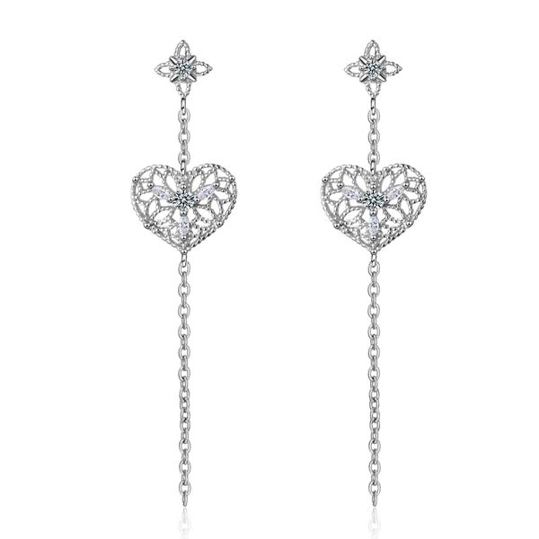 ed691 hollowed-out love tassel nail inlay long type ear pendant is a korean simple ear ornament girl, Silver
ed691 hollowed-out love tassel nail inlay long type ear pendant is a korean simple ear ornament girl, Silver