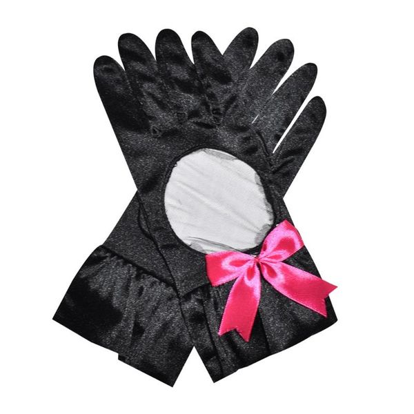five fingers gloves women mesh patchwork satin opera contrast color bowknot formal mittens j78e, Blue;gray
five fingers gloves women mesh patchwork satin opera contrast color bowknot formal mittens j78e, Blue;gray