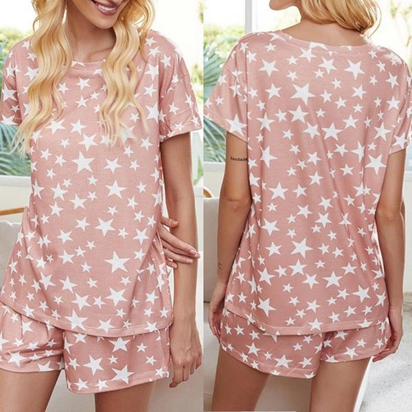 fashion 2pcs set nightwear women stars print short sleeve pajama set night lounge shorts sleepwear pijama mujer verano, Gray
fashion 2pcs set nightwear women stars print short sleeve pajama set night lounge shorts sleepwear pijama mujer verano, Gray