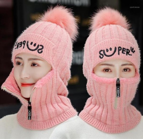 beanie/skull caps female winter knitted hats add fur lined warm for women with zipper keep face warmer balaclava pompoms cap1, Blue;gray
beanie/skull caps female winter knitted hats add fur lined warm for women with zipper keep face warmer balaclava pompoms cap1, Blue;gray