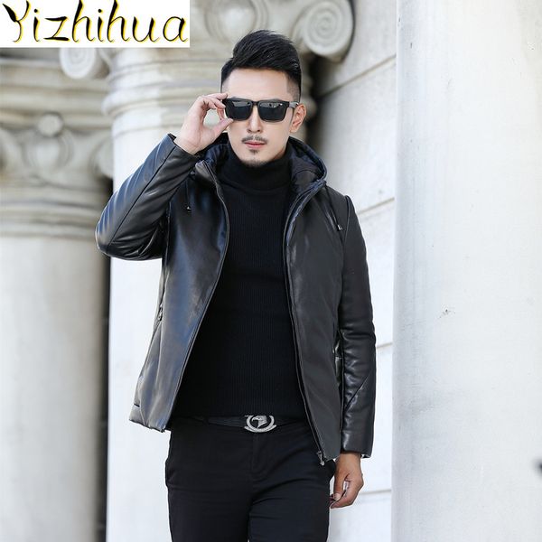 men's winter coat, men's overcoat, 90%, white duck feather, artificial leather, fashion 2020, men's coat pph2829 q1215, Black
men's winter coat, men's overcoat, 90%, white duck feather, artificial leather, fashion 2020, men's coat pph2829 q1215, Black