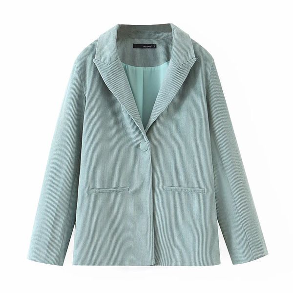 2021 new autumn new women european and american style retro wild corduroy long-sleeved female suit tdrb, White;black
2021 new autumn new women european and american style retro wild corduroy long-sleeved female suit tdrb, White;black