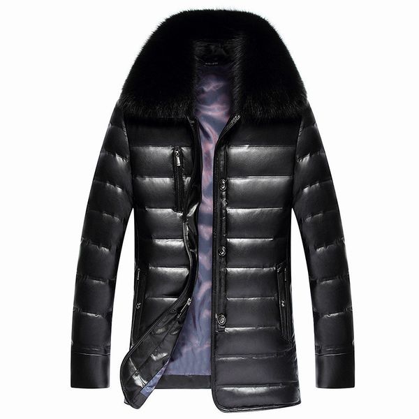 fox real white fur collar duck down winter coat of the thick men parkas men's leather jackets chaquete hombre wxf450 enog, Black
fox real white fur collar duck down winter coat of the thick men parkas men's leather jackets chaquete hombre wxf450 enog, Black
