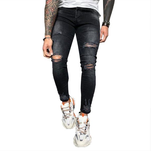 men's jeans 2021 streetwear hole skinny trousers casual thin denim pencil pants young man black pant, Blue
men's jeans 2021 streetwear hole skinny trousers casual thin denim pencil pants young man black pant, Blue
