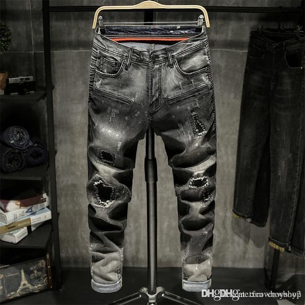 2021 new brand fashion luxury designer men's jeans square jeans motorcycle knight high grade tight l men, Blue
2021 new brand fashion luxury designer men's jeans square jeans motorcycle knight high grade tight l men, Blue