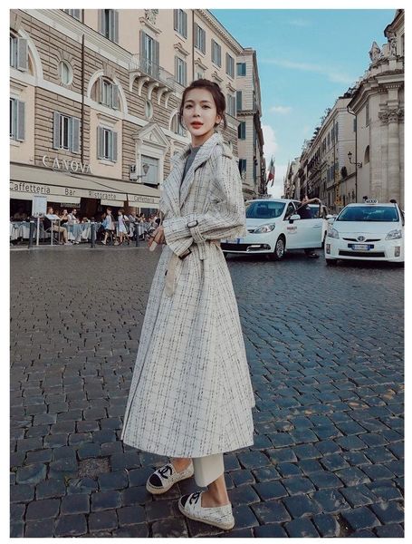 women's wool & blends jacket shirt plaid coat oversize casual women suits turn down collar long sleeve outwear autumn suit top, Black
women's wool & blends jacket shirt plaid coat oversize casual women suits turn down collar long sleeve outwear autumn suit top, Black