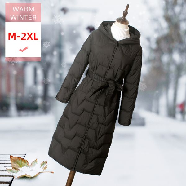 new long white duck down jacket with hood female slim thin soft casual coat covered button windproof big size good quanlity, Black
new long white duck down jacket with hood female slim thin soft casual coat covered button windproof big size good quanlity, Black