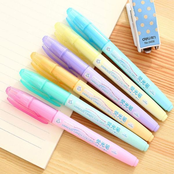 6color/set creative cute colorfull fluorescent highlighter hand account drawing pen marcador child gift office&school supplies1, Black;red
6color/set creative cute colorfull fluorescent highlighter hand account drawing pen marcador child gift office&school supplies1, Black;red