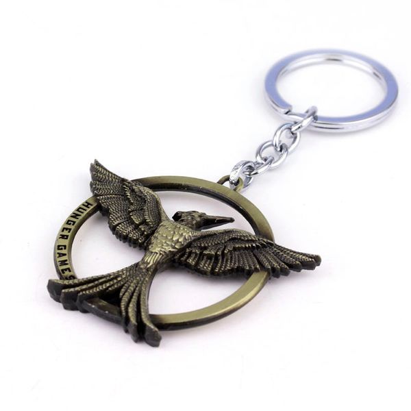 china factory new tide tv surranding accessories promotional item gift the hunger games keychain mockingbird logo car keychain, Silver
china factory new tide tv surranding accessories promotional item gift the hunger games keychain mockingbird logo car keychain, Silver