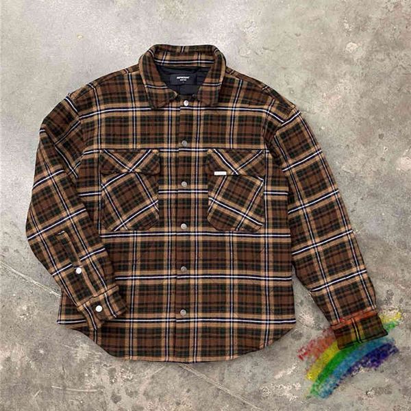 represent overshirt hoodie men women heavy plaid fabric shirt oversize fit blouse eus2, Black
represent overshirt hoodie men women heavy plaid fabric shirt oversize fit blouse eus2, Black