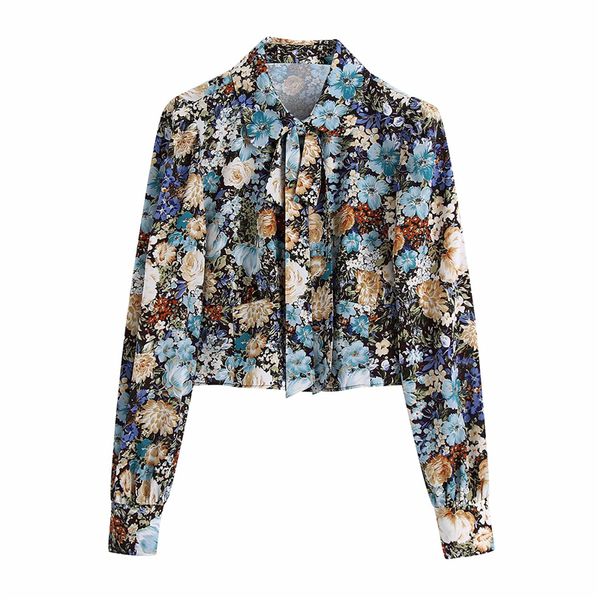new vintage women elegant floral print shirts 2021 fashion ladies bow turn down collar streetwear female chic short blouses w9q9, White
new vintage women elegant floral print shirts 2021 fashion ladies bow turn down collar streetwear female chic short blouses w9q9, White