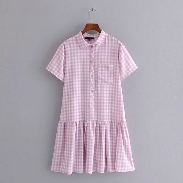 selling summer new style simple and versatile plaid shirt dress female 0517620, Black;gray
selling summer new style simple and versatile plaid shirt dress female 0517620, Black;gray