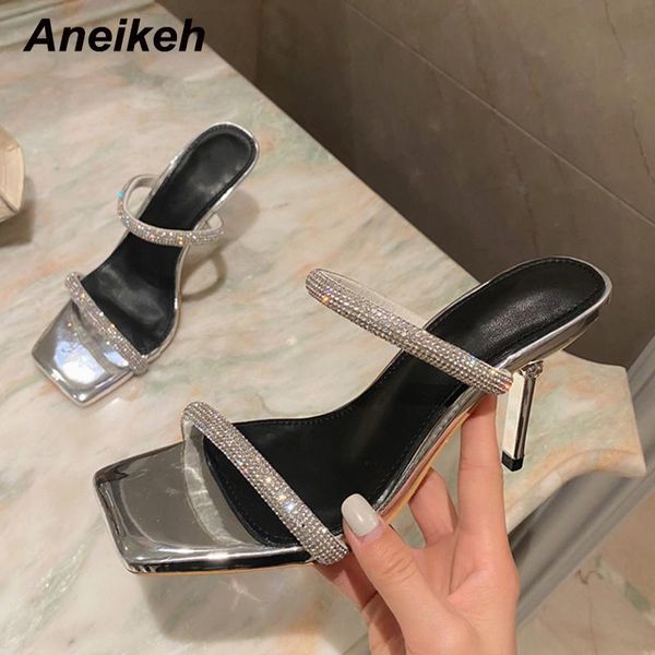 aneikeh summer 2021 pu fashion bling women's slippers leisure shoes basic square toe polka dot stiletto heels silvery size 35-39, Black
aneikeh summer 2021 pu fashion bling women's slippers leisure shoes basic square toe polka dot stiletto heels silvery size 35-39, Black