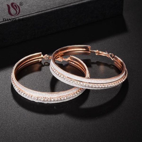 charm danze trendy dazzling rhinestone rose gold color hoop earring for women big circle alloy crystal beauty gift female, Golden
charm danze trendy dazzling rhinestone rose gold color hoop earring for women big circle alloy crystal beauty gift female, Golden