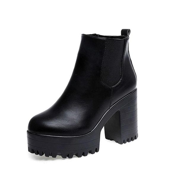 boots botas mujer fashion women square heel platforms zapatos pu leather thigh high 10 cm pump motorcycle shoes, Black
boots botas mujer fashion women square heel platforms zapatos pu leather thigh high 10 cm pump motorcycle shoes, Black