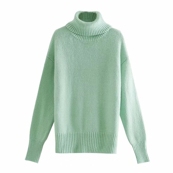 2021 new green wool blend turtleneck knitted women autumn winter long sleeve ladies loose casual sweater pullover aupf, White;black
2021 new green wool blend turtleneck knitted women autumn winter long sleeve ladies loose casual sweater pullover aupf, White;black