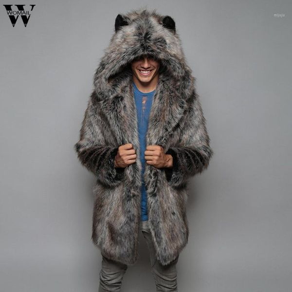 womail jacket fashion mens warm thick coat jacket faux fur parka outwear cardigan overcoat men's coat 201908171, Black;brown
womail jacket fashion mens warm thick coat jacket faux fur parka outwear cardigan overcoat men's coat 201908171, Black;brown