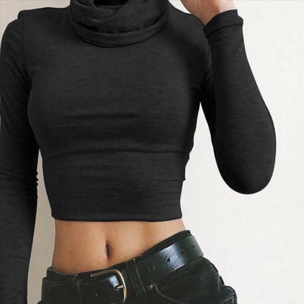 womens turtleneck crop t shirts solid long sleeve stretch bottoming leotard harajuku t shirt women autumn 2020, White
womens turtleneck crop t shirts solid long sleeve stretch bottoming leotard harajuku t shirt women autumn 2020, White
